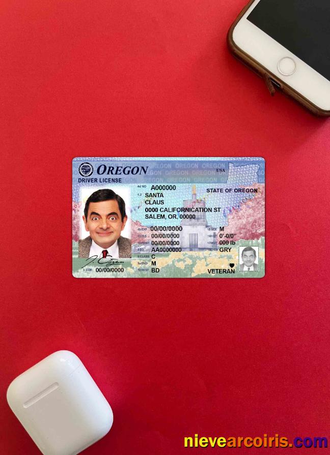 USA Oregon driving license photolook